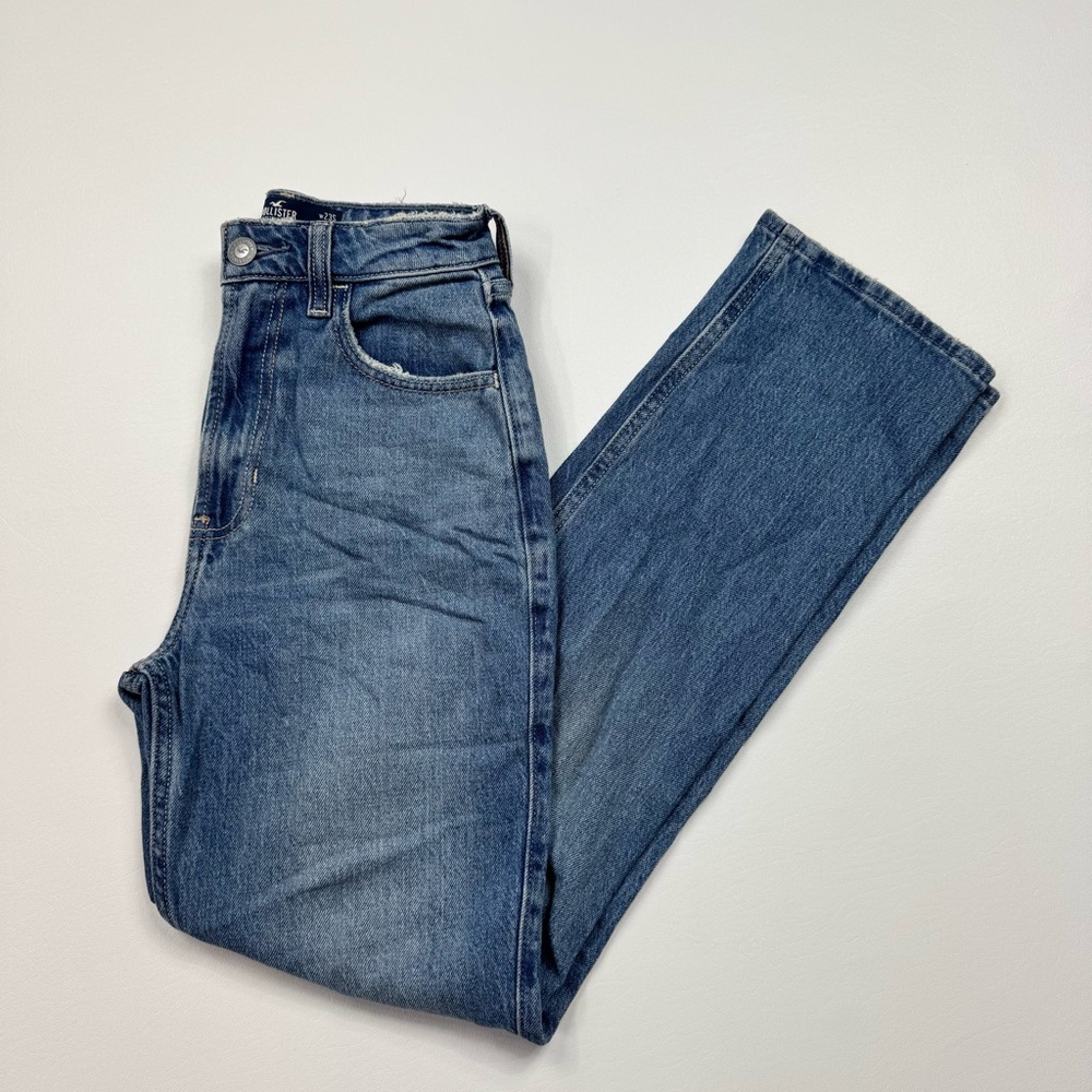Women’s Hollister Ultra High-Rise 90’s Straight Denim Blue Jeans Size 000